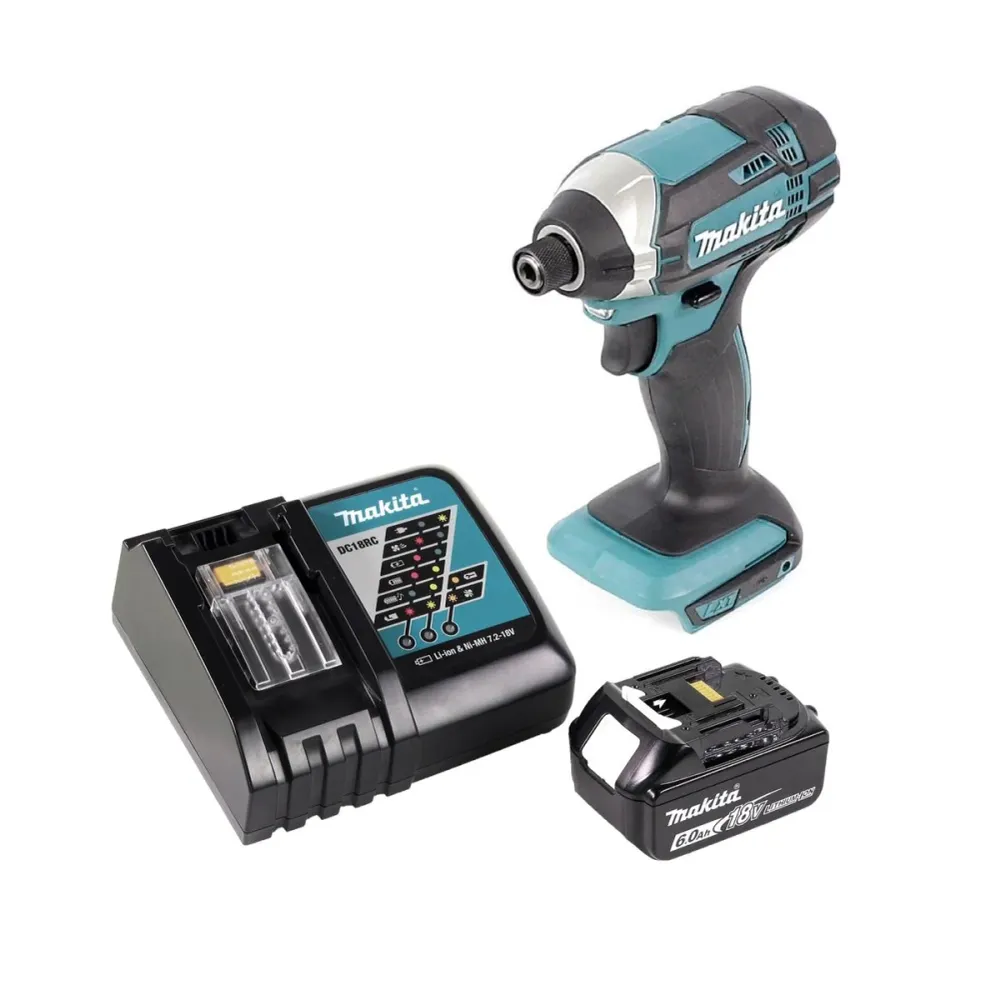Destornillador de impacto sin cable Makita DTD 152 RG1 18 V 165 Nm + 1x Baterí 6.0 Ah + Cargador