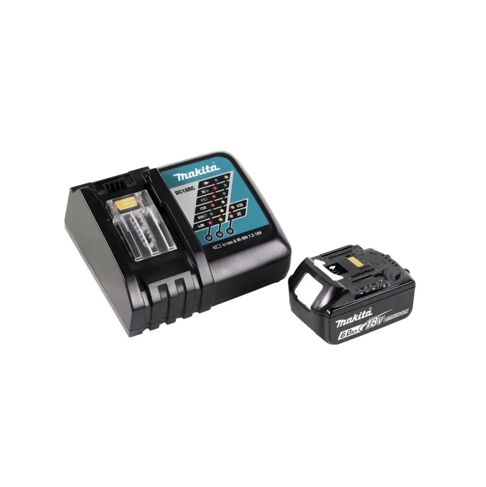 Destornillador de impacto sin cable Makita DTD 152 RG1 18 V 165 Nm + 1x Baterí 6.0 Ah + Cargador
