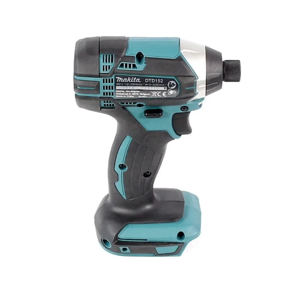 Destornillador de impacto sin cable Makita DTD 152 RG1 18 V 165 Nm + 1x Baterí 6.0 Ah + Cargador
