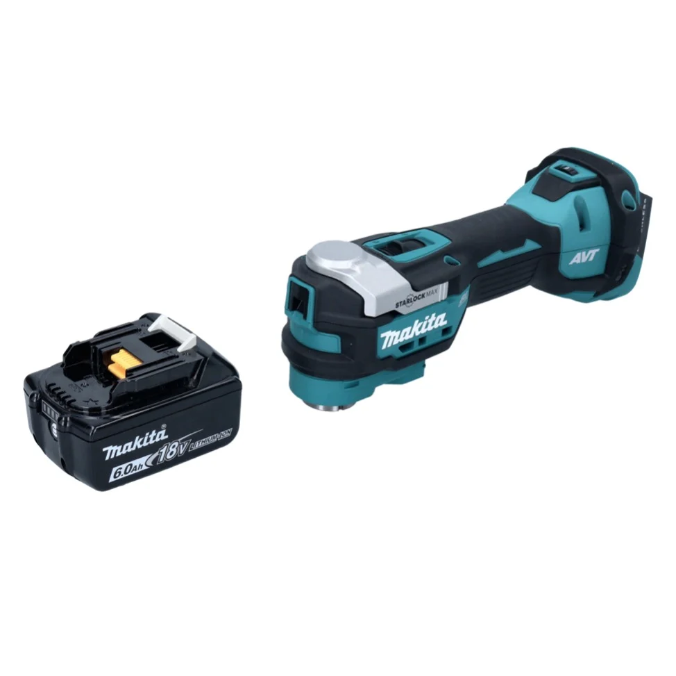 Herramienta multifunción baterí Makita DTM 52 G1 18 V Starlock Max sin escobillas + 1x baterí recargable 6,0 Ah - sin carg...