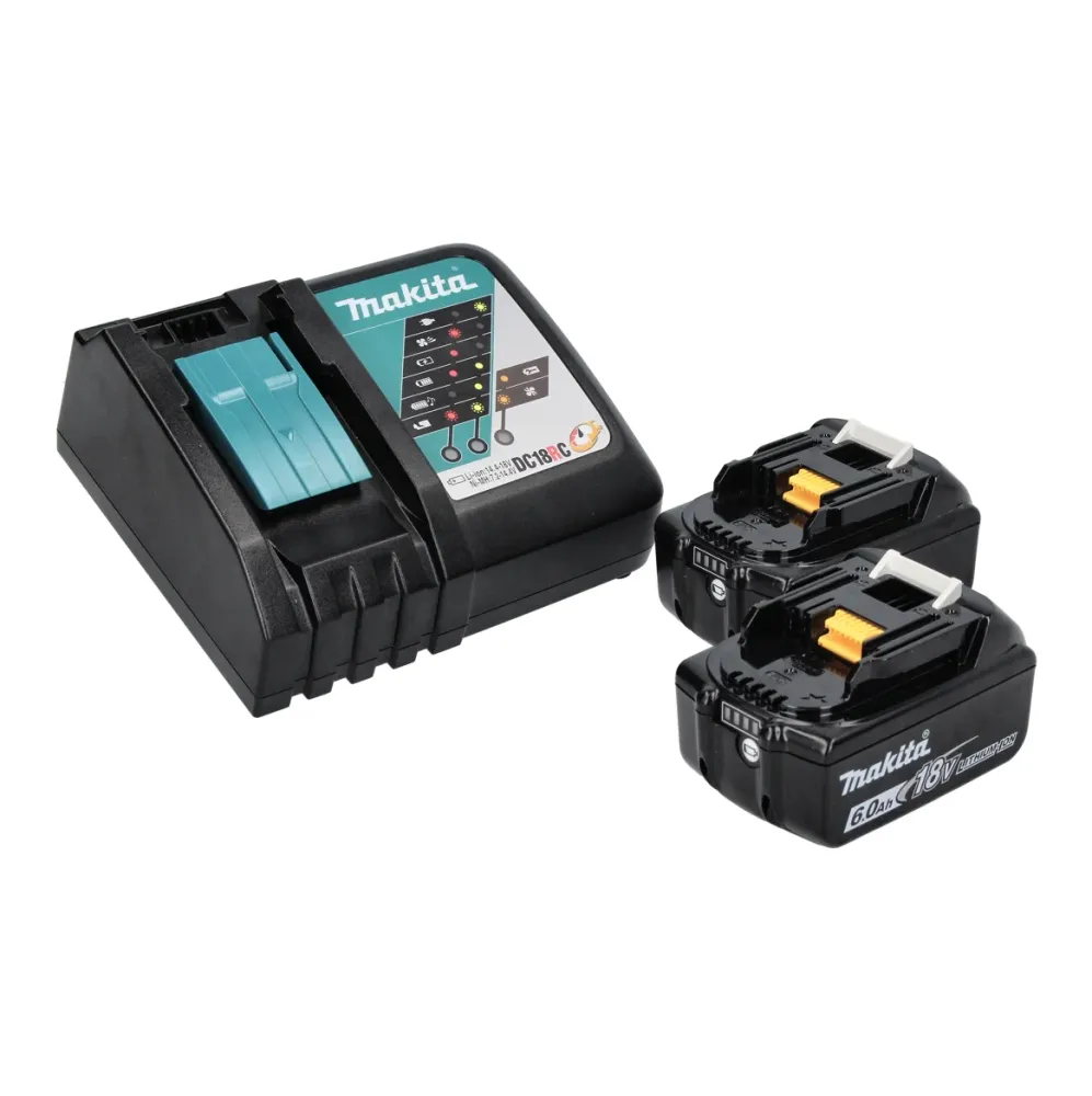 Lijadora orbital baterí Makita DBO 380 RGJ 18 V 93 x 185 mm sin escobillas + 2x baterías 6,0 Ah + cargador + Makpac