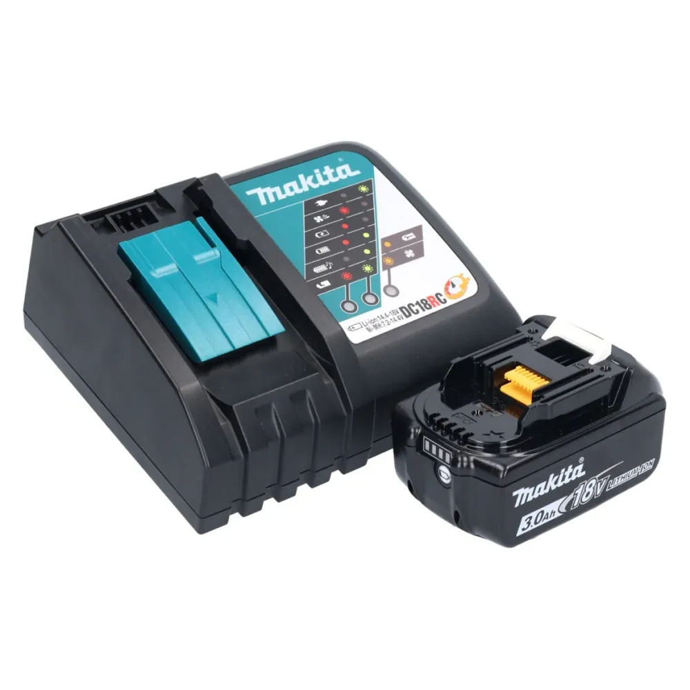 Lijadora orbital sin cable Makita DBO 481 RF1 18 V 112 x 102 mm + 1x baterí recargable 3,0 Ah + cargador