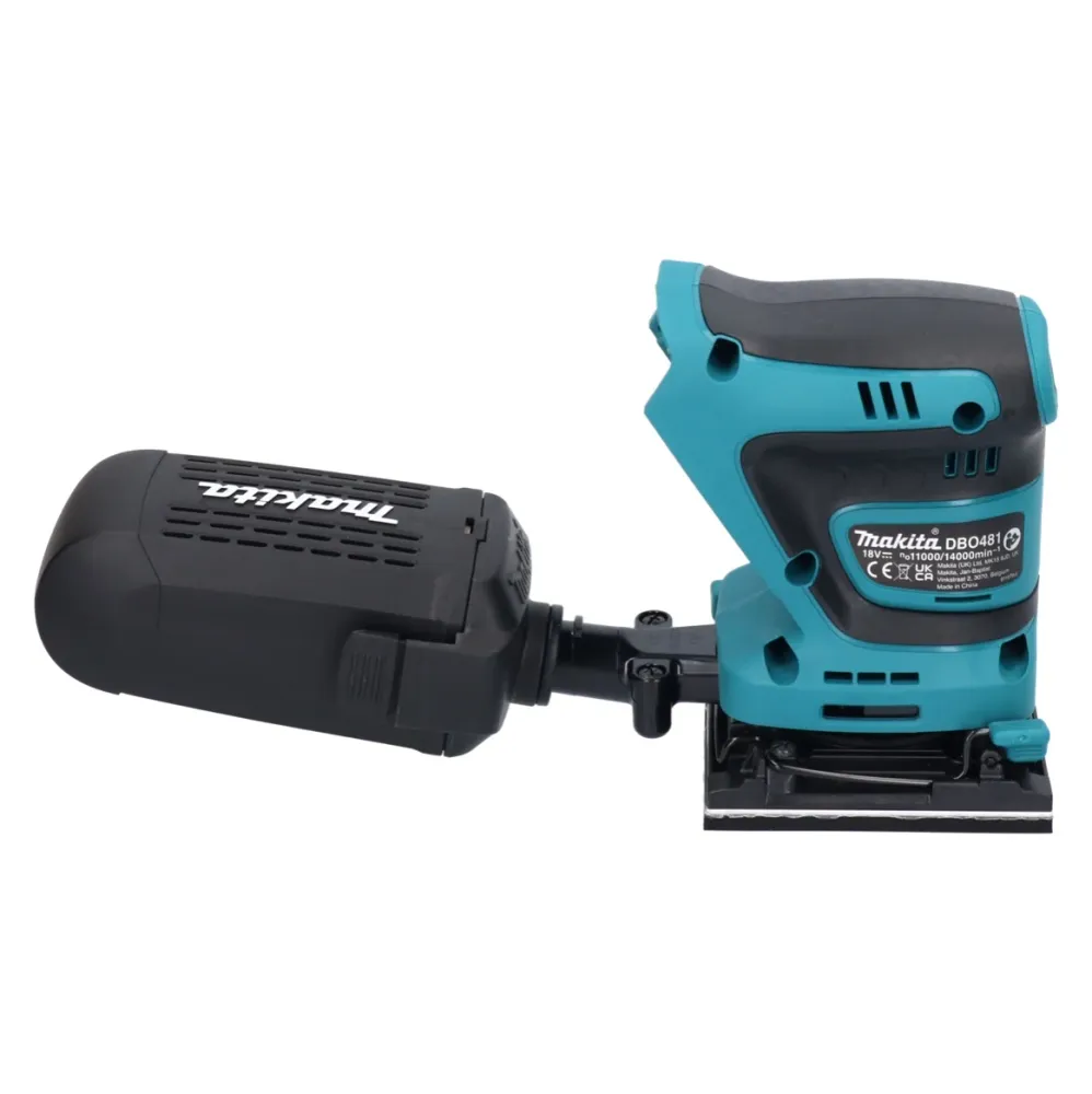 Lijadora orbital sin cable Makita DBO 481 RF1 18 V 112 x 102 mm + 1x baterí recargable 3,0 Ah + cargador