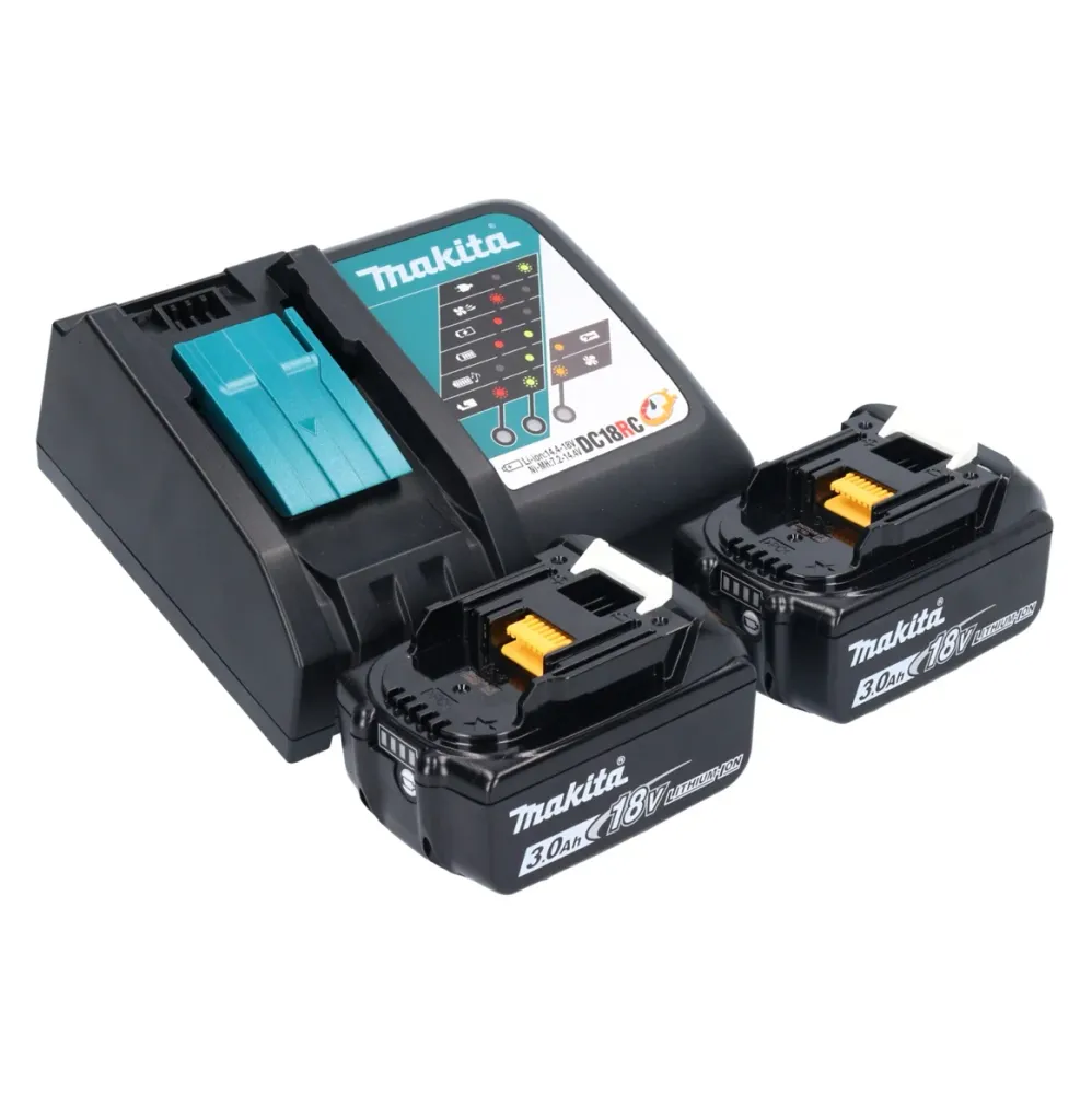 Lijadora orbital sin cable Makita DBO 480 RFJ 18 V 112 x 102 mm + 2x baterí recargable 3,0 Ah + cargador + Makpac