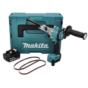 Lima de cinta sin cable Makita DBS 180 T1J 18 V 9 x 533 mm sin escobillas + 1x baterí recargable 5,0 Ah + Makpac - sin car...
