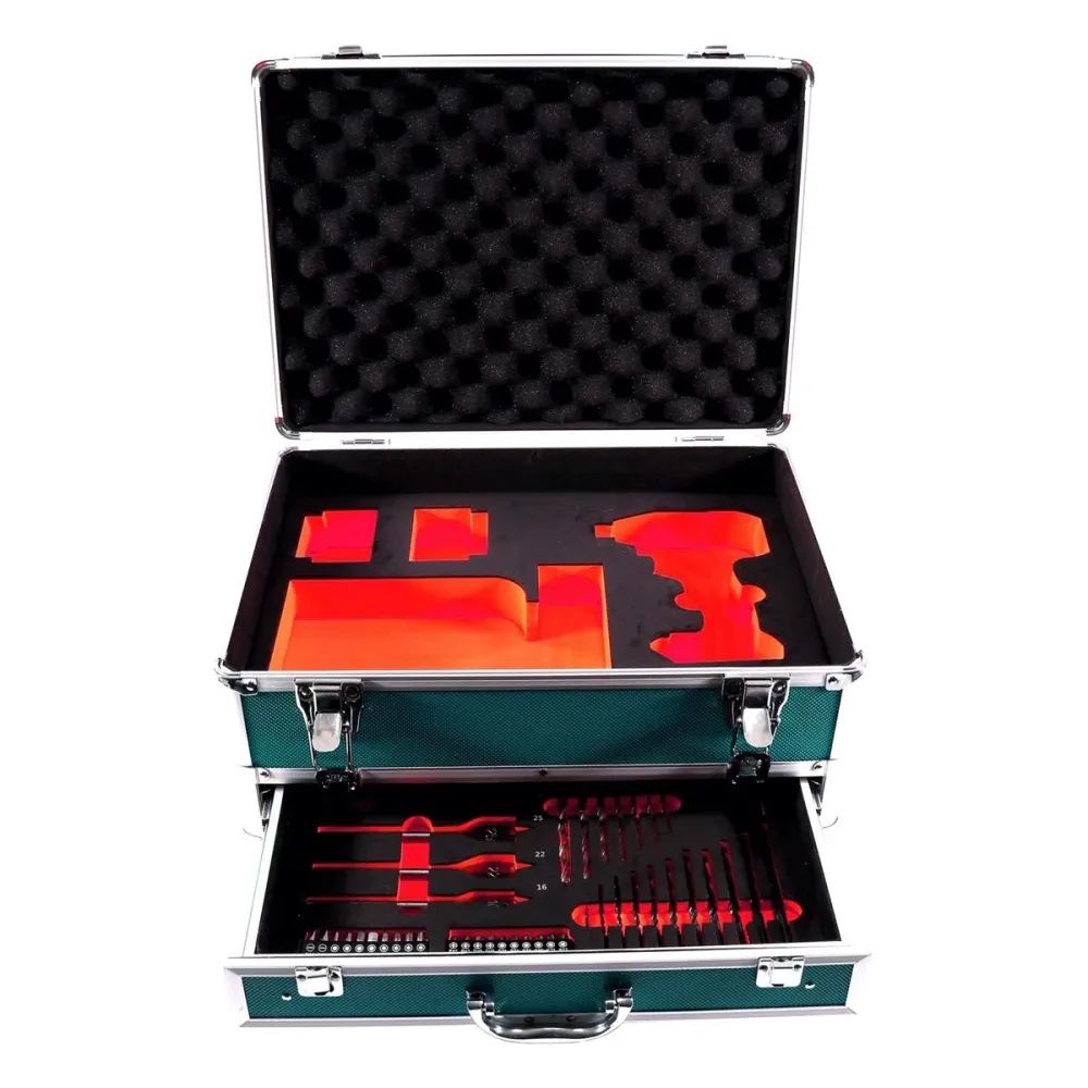 Llave de impacto baterí Makita DTD 152 M1TX 18 V 165 Nm + 1x baterí 4,0 Ah + juego de brocas de 70 piezas + maletín de alu...