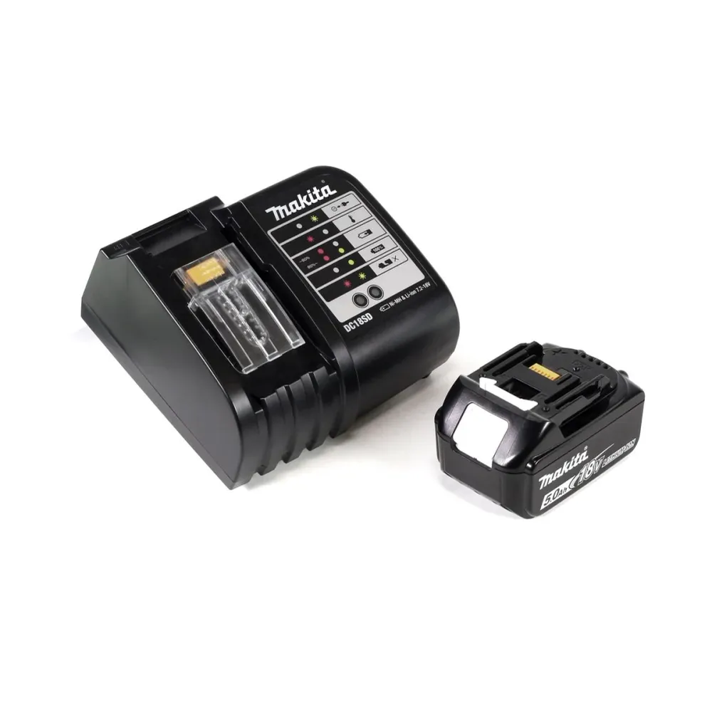 Llave de impacto baterí Makita DTD 152 STTK 18 V 165 Nm + 1x baterí 5,0 Ah + cargador + set de accesorios 101 piezas + est...