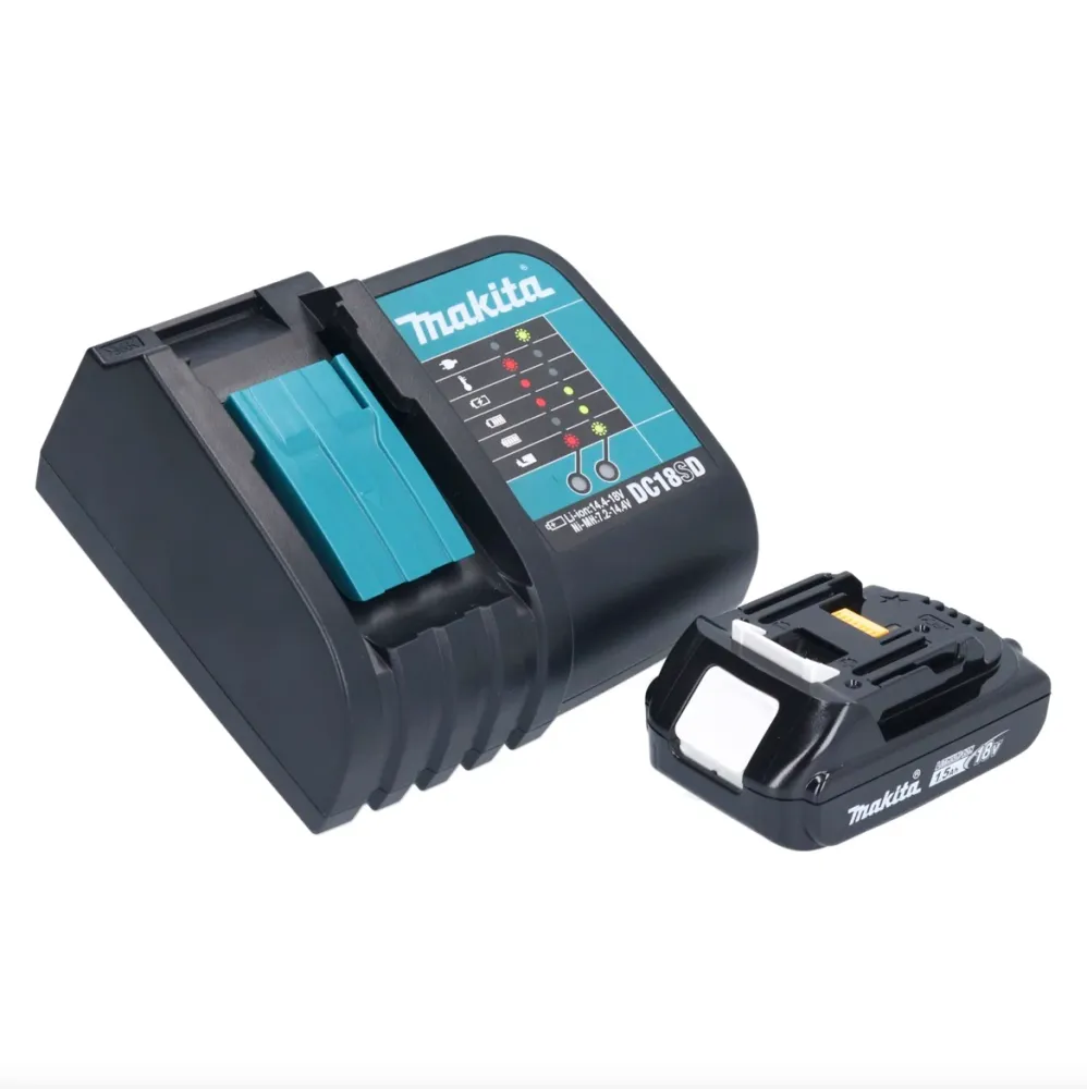 Llave de impacto sin cable Makita DTD 152 SY1J 18 V 165 Nm 1/4'' + 1x baterí 1,5 Ah + cargador + Makpac