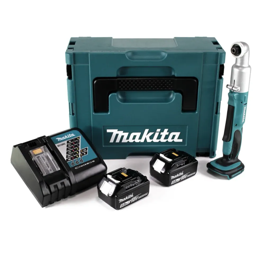 Llave de impacto sin cable Makita DTL 061 RTJ 18V 1/4" 60Nm + 2x baterí recargable 5.0Ah + cargador + Makpac