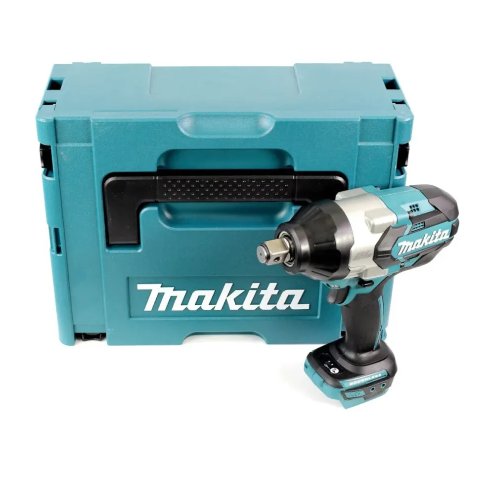 Llave de impacto sin cable Makita DTW 1001 ZJ 18V 3/4" 1050Nm sin escobillas + Makpac - sin baterí, sin cargador