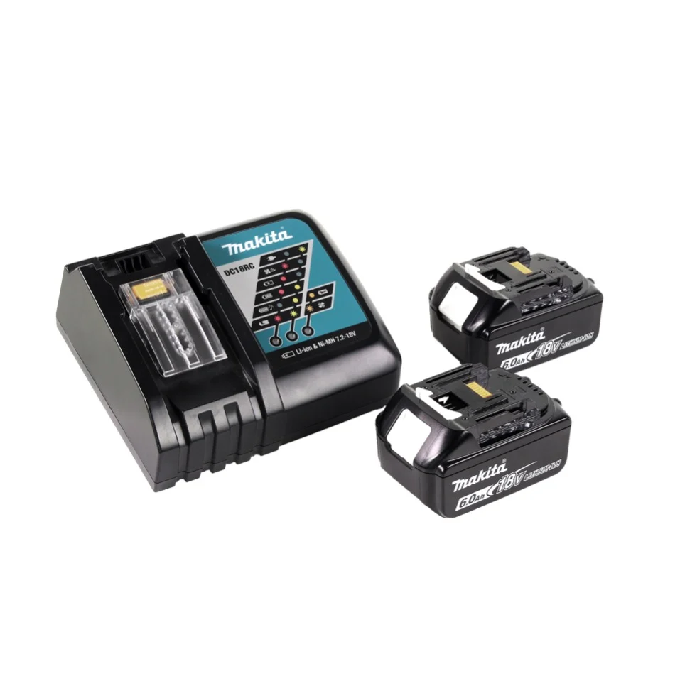 Llave de impacto sin cable Makita DTW 300 RGJ 18 V 330 Nm 1/2" sin escobillas + 2x baterí recargable 6,0 Ah + cargador + M...