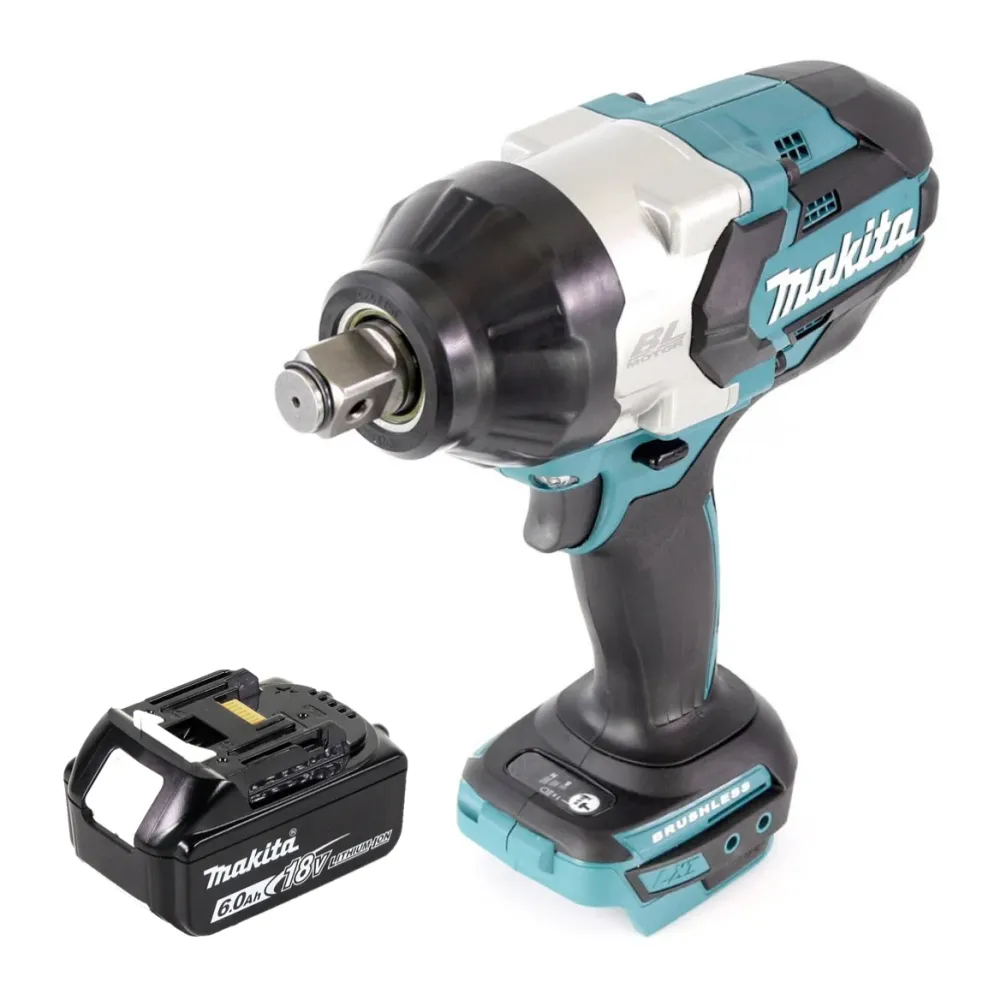 Llave de impacto sin cable Makita DTW 1001 G1 18V 3/4" 1050Nm sin escobillas + 1x baterí recargable 6.0 Ah - sin cargador