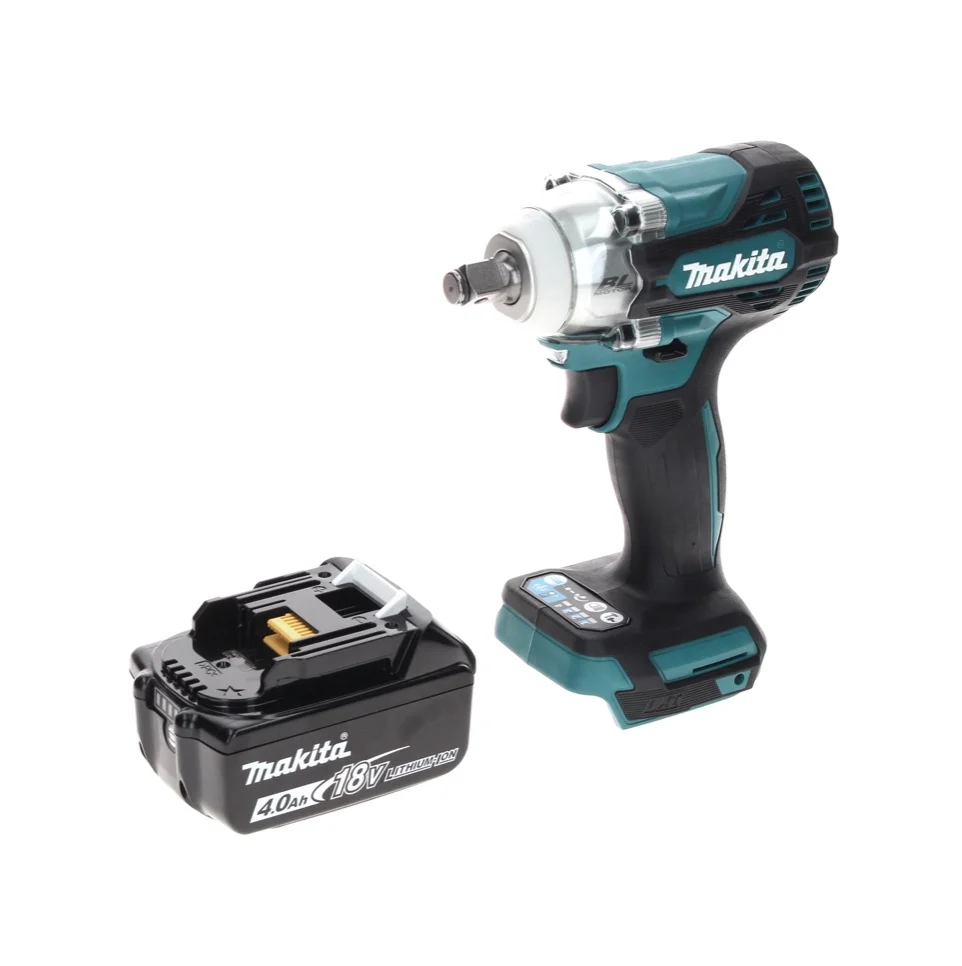 Llave de impacto sin cable Makita DTW 300 M1 18 V 330 Nm 1/2" sin escobillas + 1x baterí recargable 4,0 Ah - sin cargador