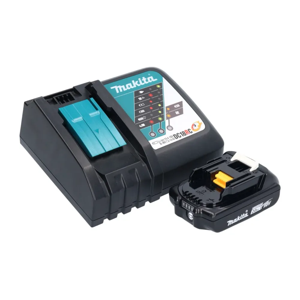 Llave de impacto sin cable Makita DTW 181 RA1J 18 V 210 Nm 1/2" sin escobillas + 1x baterí recargable 2,0 Ah + cargador +...
