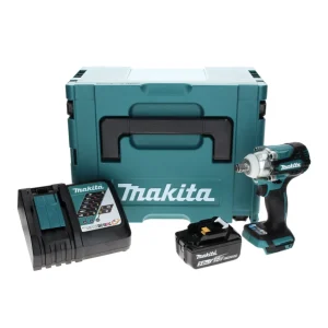 Llave de impacto sin cable Makita DTW 300 RT1J 18 V 330 Nm 1/2" sin escobillas + 1x baterí recargable 5,0 Ah + cargador +...