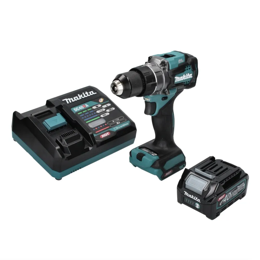 Makita DF 001 GD1 Taladro atornillador baterí 40 V máx. 140 Nm XGT sin escobillas + 1x baterí recargable 2,5 Ah + cargador