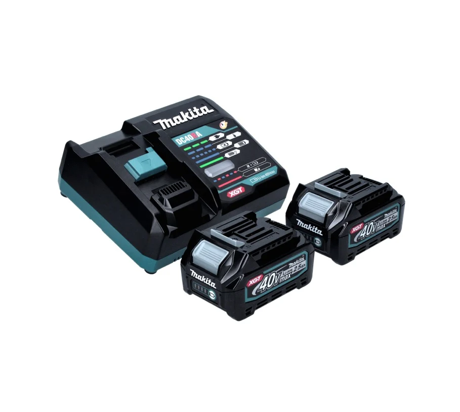 Makita TD 001 GD201 llave de impacto inalámbrica 40 V 220 Nm 1/4" XGT Brushless + 2x baterí 2,5 Ah + Makpac + cargador