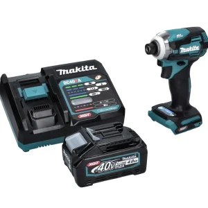 Makita TD 001 GM1 Llave de impacto baterí 40 V 220 Nm 1/4" XGT Brushless + 1x baterí 4,0 Ah + cargador