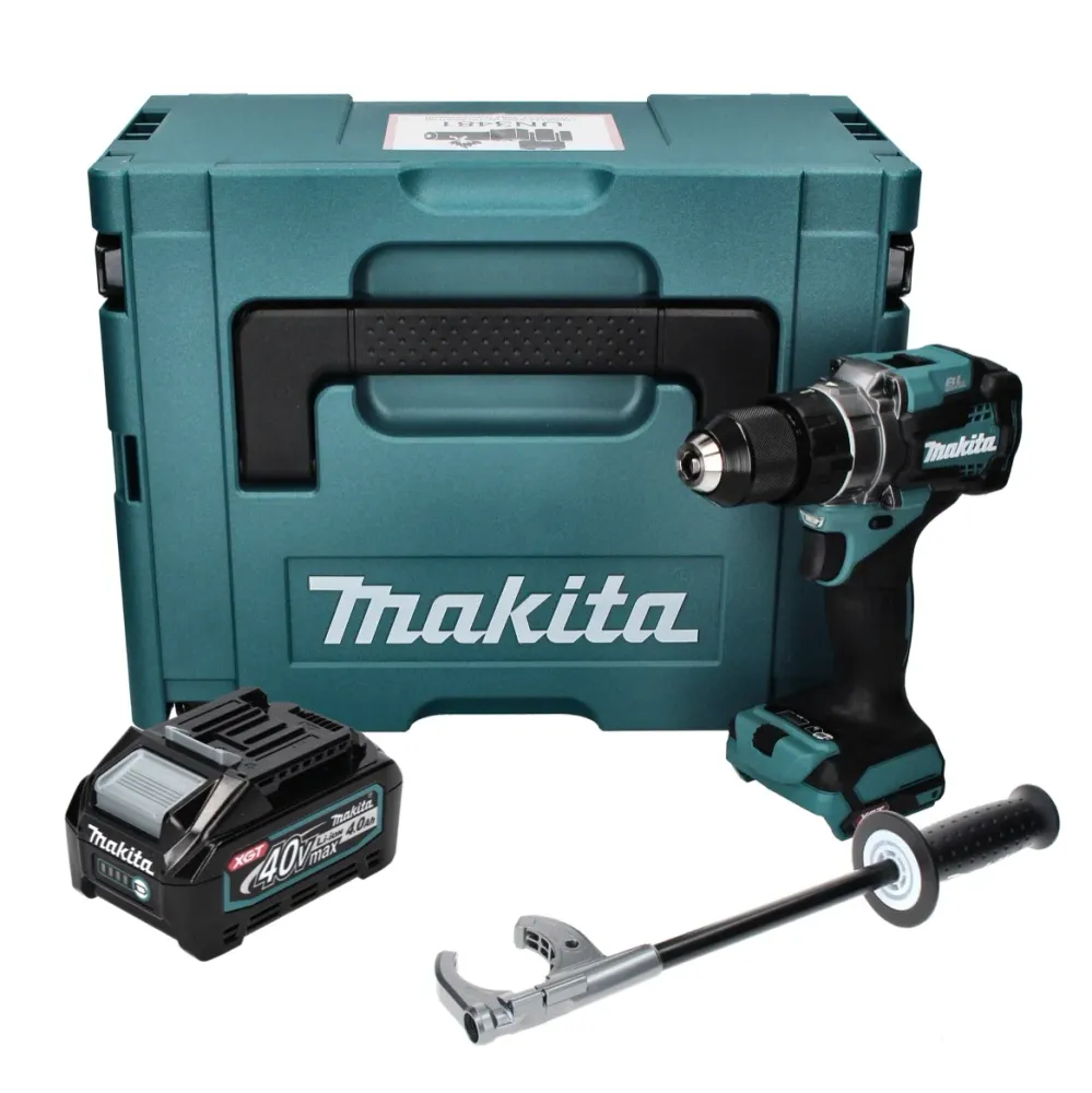 Makita DF 001 GM101 Taladro atornillador inalámbrico 40 V máx. 140 Nm XGT Brushless + 1x baterí 4,0 Ah + Makpac - sin carg...