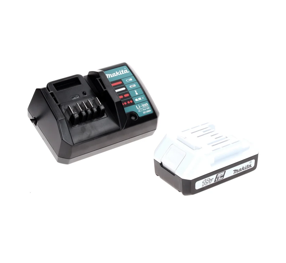 Makita HP 457 DW (serie G) taladro percutor inalámbrico 18 V 42 Nm + 1x baterí 1,5 Ah + cargador + maletín