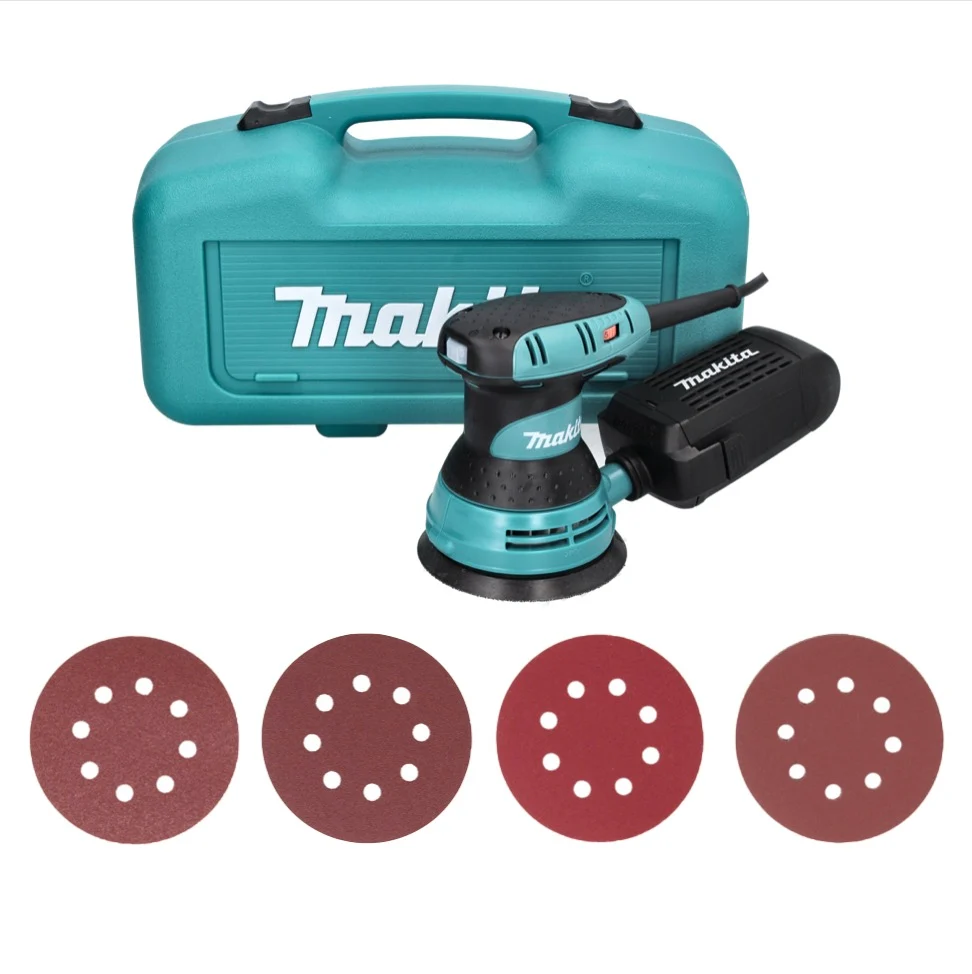 Makita BO 5031 K Lijadora orbital 300W / 125 mm en maletín de transporte
