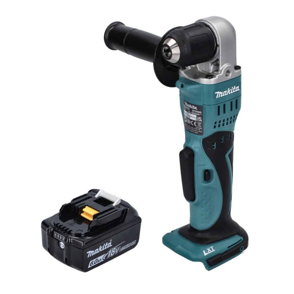 Makita DDA 351 G1 Taladro angular sin cable 18 V 13,5 Nm + 1x baterí recargable 6,0 Ah - sin cargador
