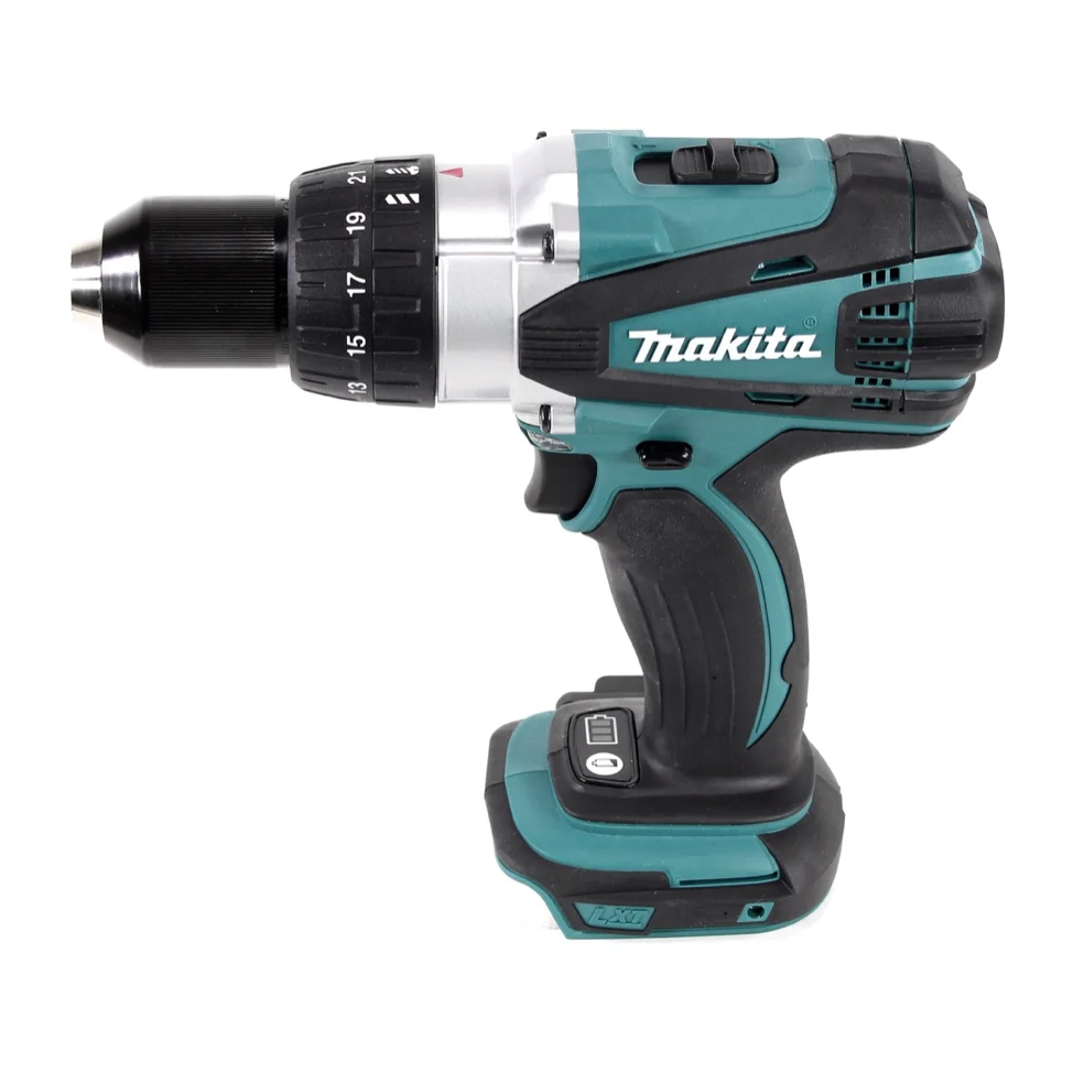 Makita DDF 458 RF1 taladro atornillador inalámbrico 18 V 91 Nm + 1x baterí 3,0 Ah + cargador + juego de puntas 26 piezas