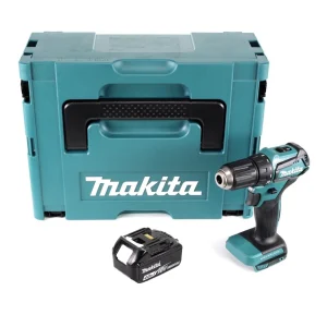 Makita DDF 483 M1J taladro atornillador inalámbrico 18 V 40 Nm sin escobillas + 1x baterí 4,0 Ah + Makpac - sin cargador
