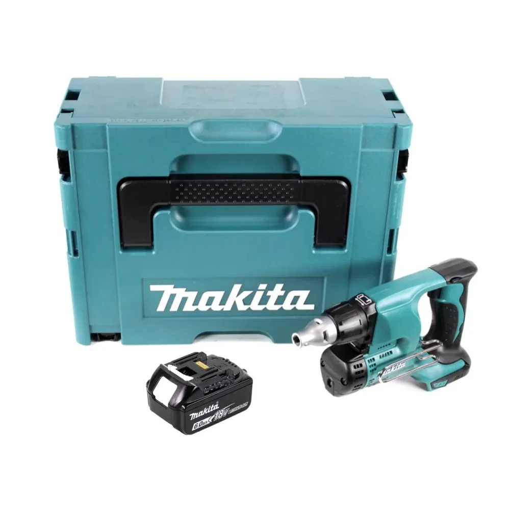 Makita DFS 450 ZJ Atornillador para montaje rápido baterí 18V en maletín Makpac 2 - Sin baterí, sin cargador incluidos