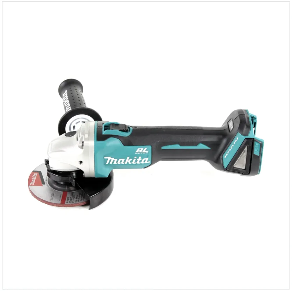 Makita DGA 504 M1J Mini-Amoladora inalámbrica 125 mm 18 V en Makpac 3 + 1x Baterí BL 1840 4,0 Ah ( Sin cargador )