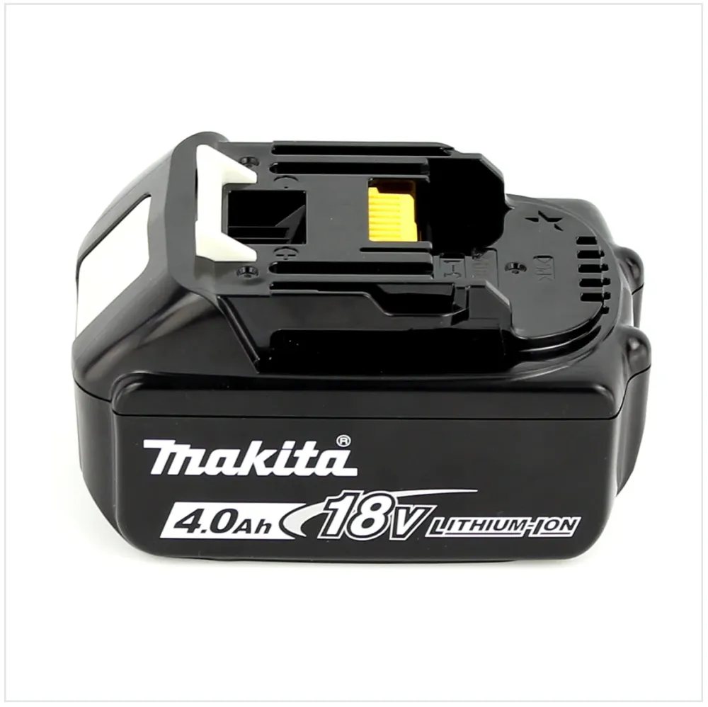 Makita DGA 504 M1J Mini-Amoladora inalámbrica 125 mm 18 V en Makpac 3 + 1x Baterí BL 1840 4,0 Ah ( Sin cargador )