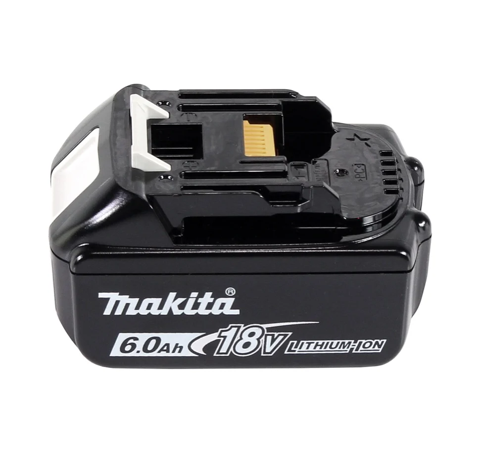 Makita DGA 506 G1J Amoladora angular sin cable 18 V 125 mm sin escobillas + 1x baterí recargable 6,0 Ah + Makpac - sin car...