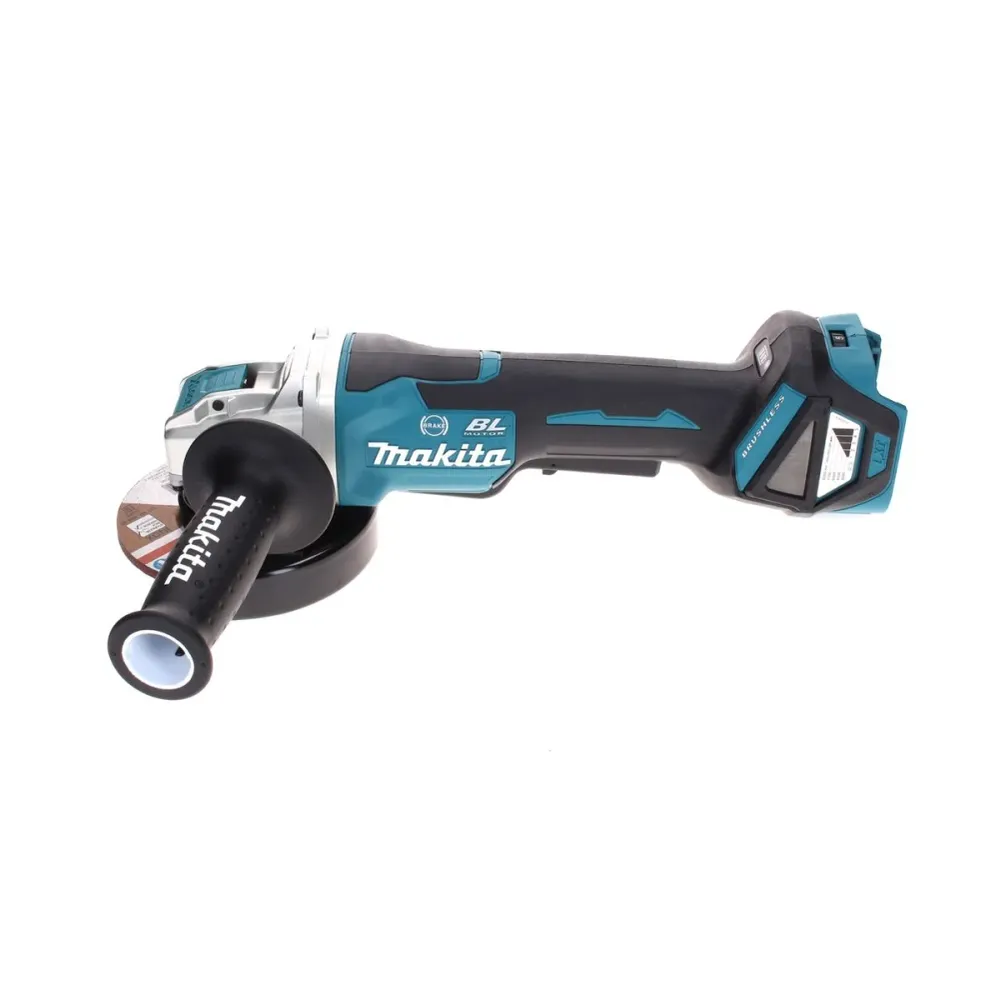 Makita DGA 519 M1J Amoladora angular sin cable 18 V 125 mm Brushless X-Lock + 1x baterí recargable 4,0 Ah + Makpac - sin c...