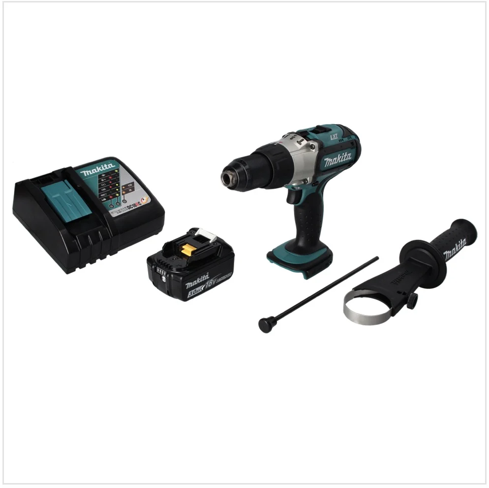 Makita DHP 451 RF1 taladro percutor inalámbrico 18 V 80 Nm + 1x baterí 3,0 Ah + cargador
