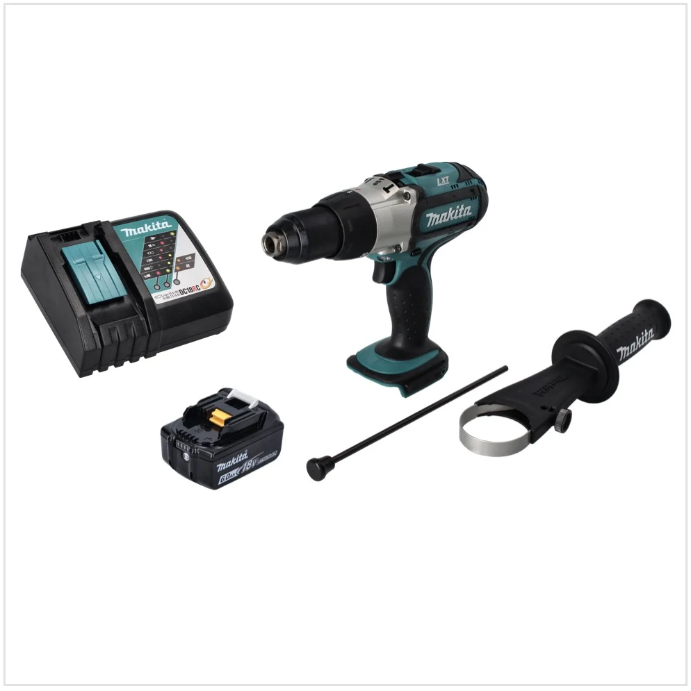 Makita DHP 451 RG1 taladro percutor inalámbrico 18 V 80 Nm + 1x baterí 6,0 Ah + cargador