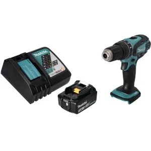 Makita DHP 456 RF1 taladro percutor inalámbrico 18 V 50 Nm + 1x baterí 3,0 Ah + cargador