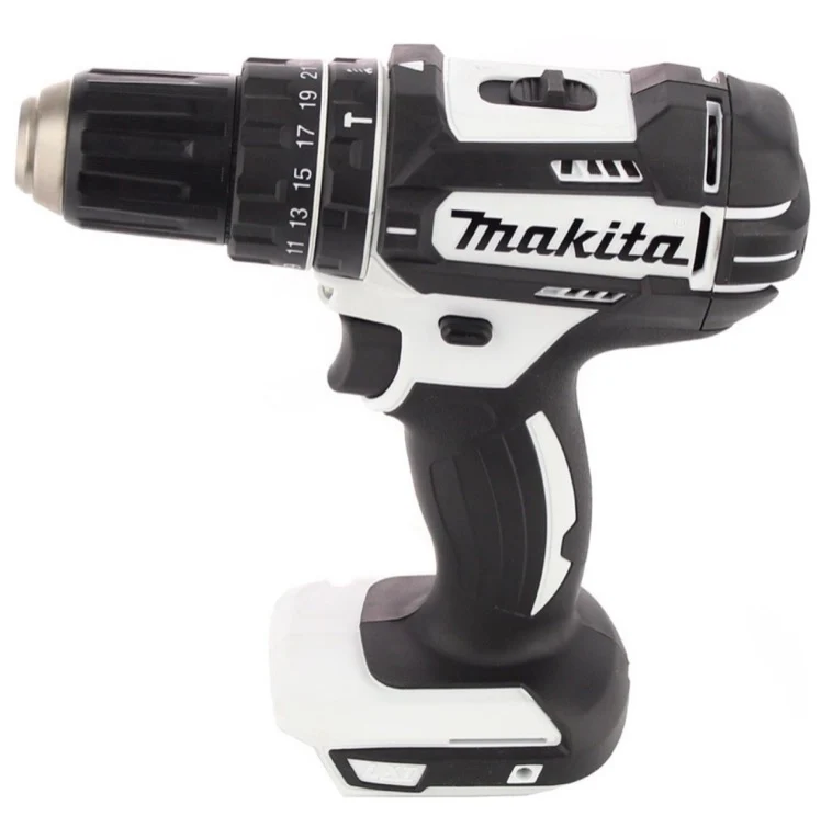 Makita DHP 482 ZW Taladro percutor inalámbrico 18 V 62 Nm solo + juego de broca y broca 100 piezas