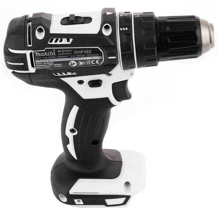 Makita DHP 482 ZW Taladro percutor inalámbrico 18 V 62 Nm solo + juego de broca y broca 100 piezas