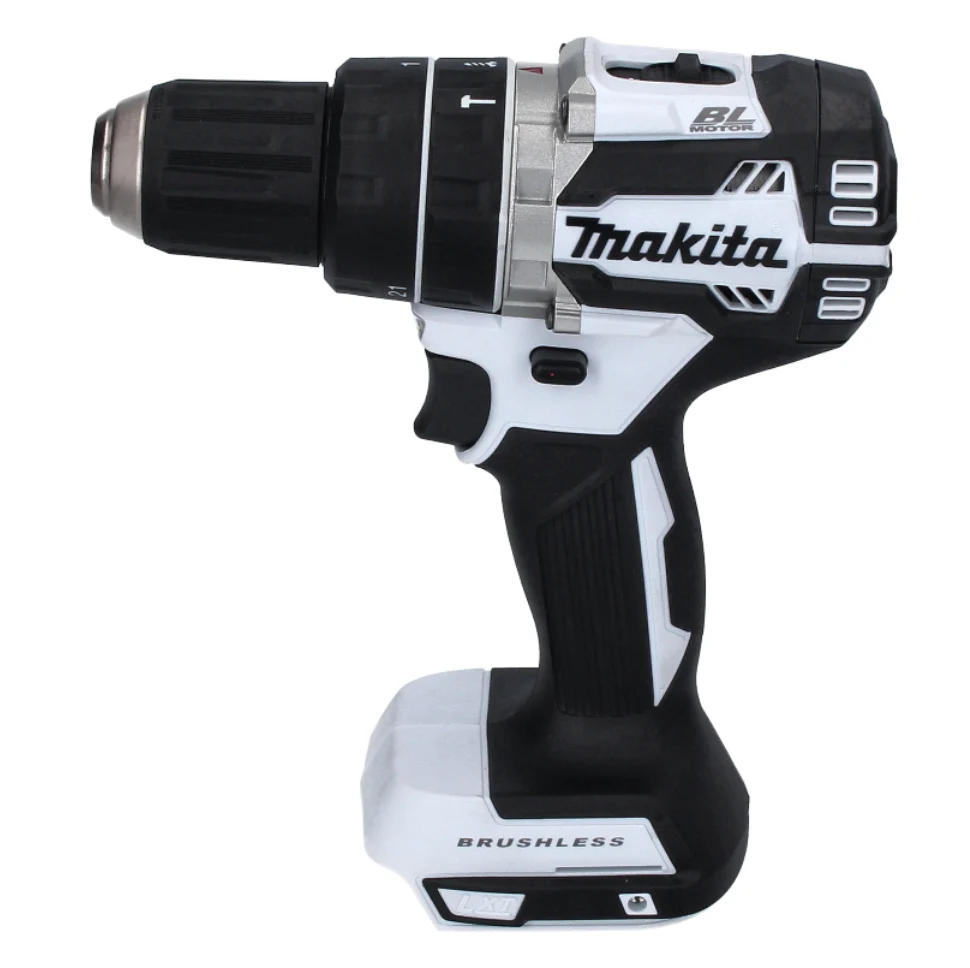 Makita DHP 484 RT1J W Taladro percutor inalámbrico 18 V 54 Nm sin escobillas blanco + 1x baterí 5,0 Ah + cargador + Makpac