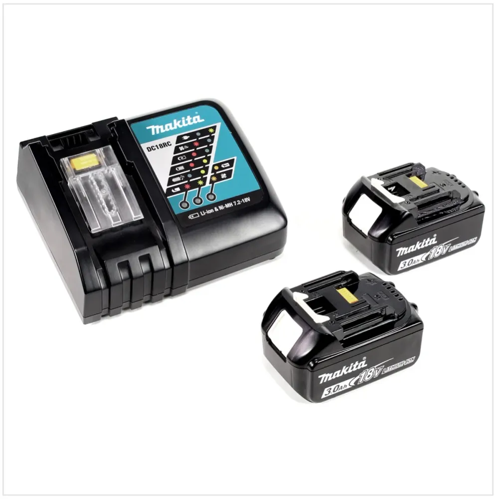 Makita DHR 264 2 x 18 V / 36 V Li-Ion SDS Plus martillo perforador inalámbrico en Makpac 4 con inserto + 2 x baterí de 3,0...