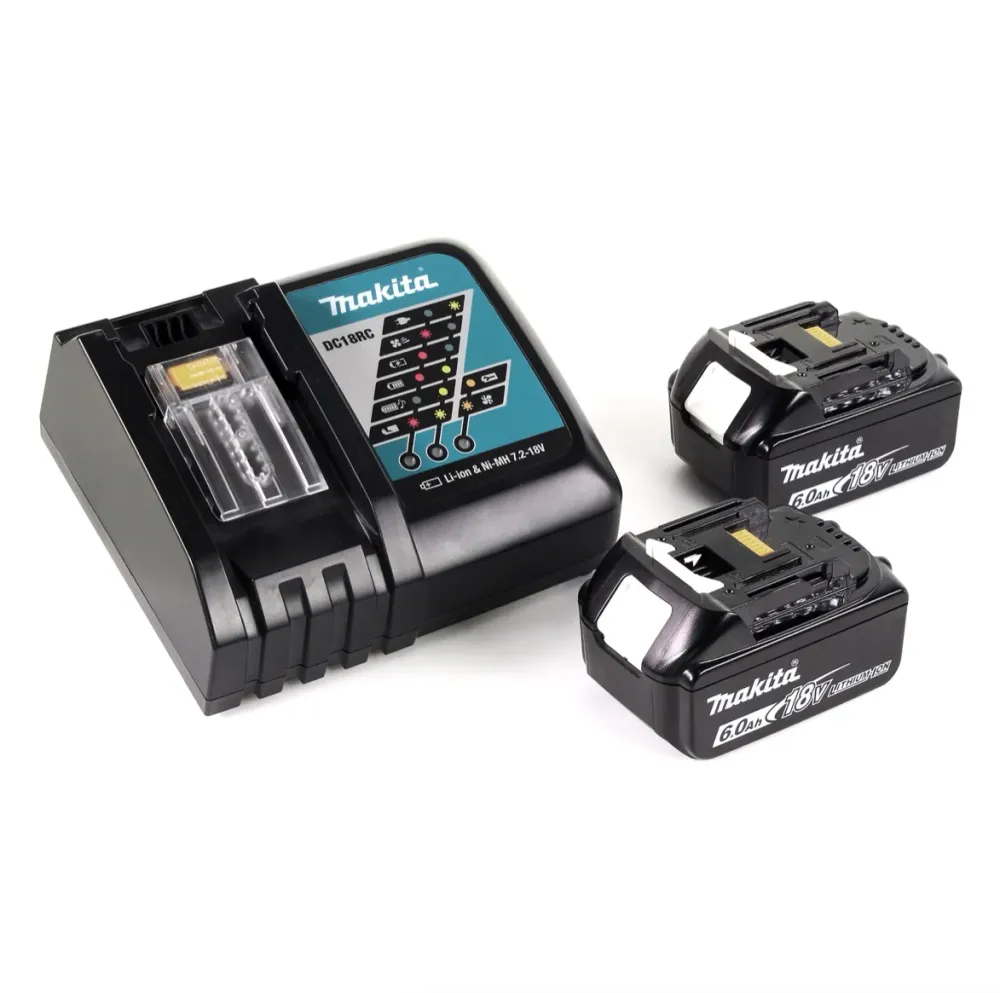 Makita DJV 182 RGJ baterí péndulo sierra caladora 18V brushless + 2x baterí 6.0Ah + cargador + Makpac