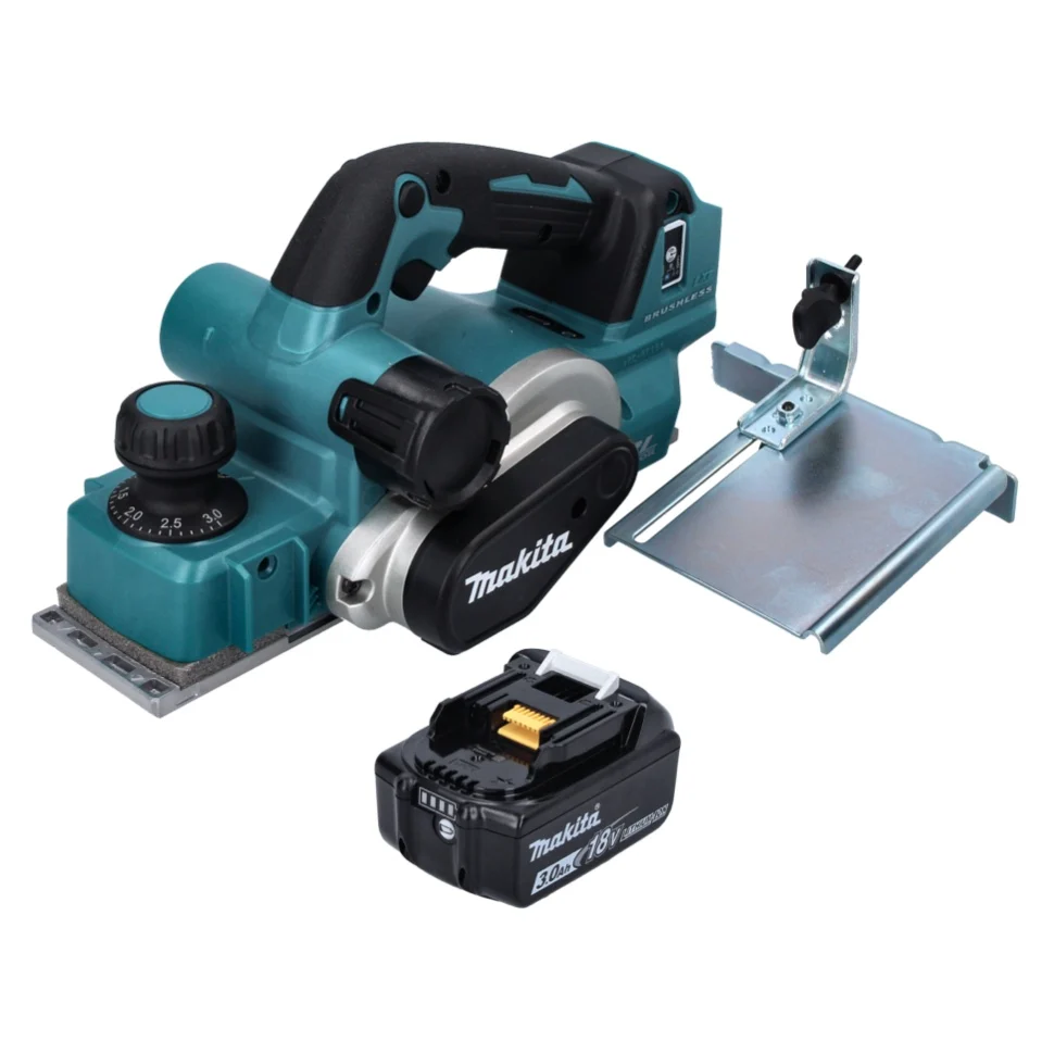 Makita DKP 181 F1 cepillo sin cable 82 mm 18 V sin escobillas + 1x baterí recargable 3,0 Ah - sin cargador