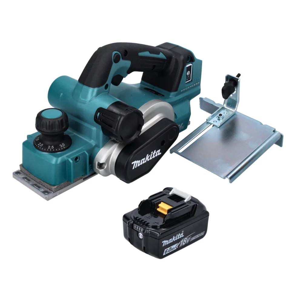 Makita DKP 181 G1 cepillo sin cable 82 mm 18 V sin escobillas + 1x baterí recargable 6,0 Ah - sin cargador