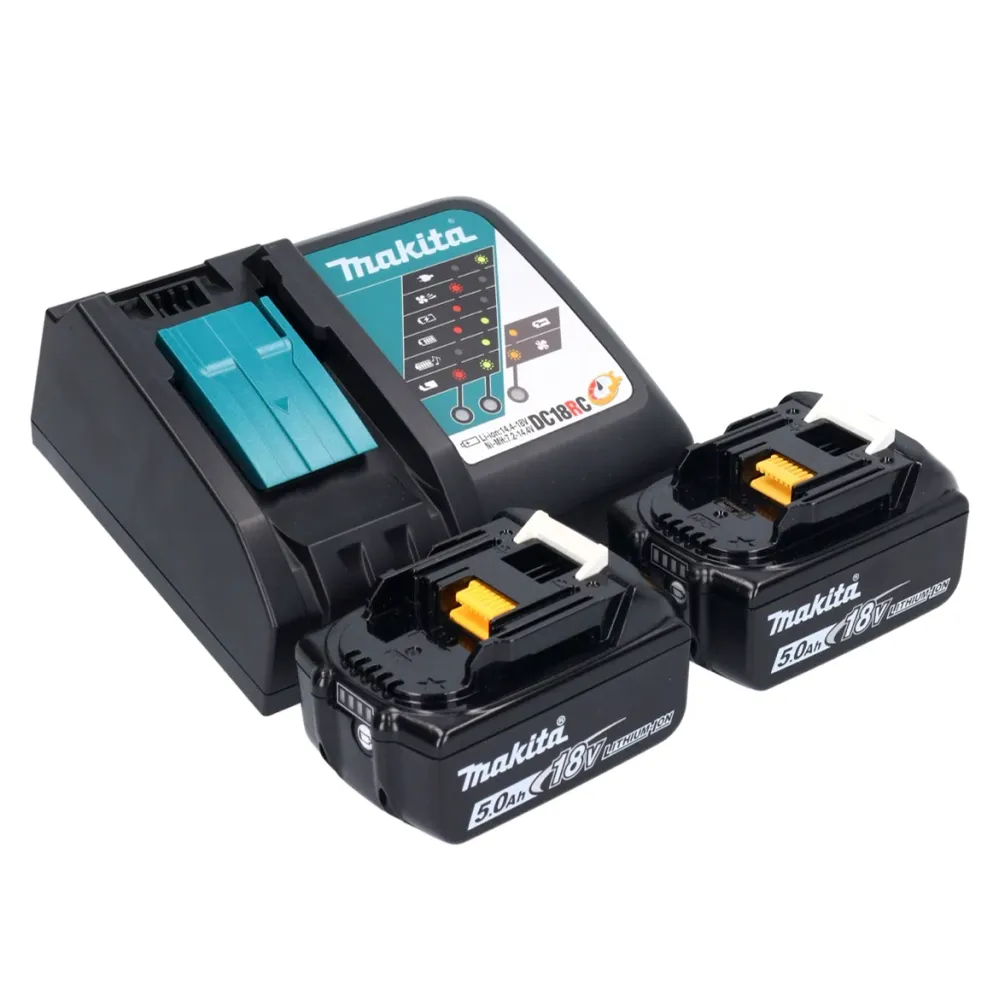 Makita DTD 171 RTX1 llave de impacto inalámbrica 18 V 180 Nm 1/4" sin escobillas + 2x baterías 5,0 Ah + cargador + set de...