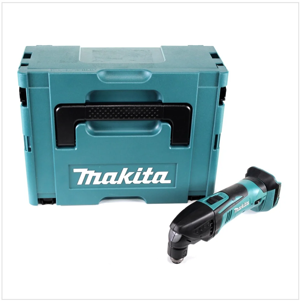 Makita DTM 50 ZJ 18V Li-Ion baterí herramienta multifunción Solo en Makpac - sin accesorios, sin baterí, sin cargador