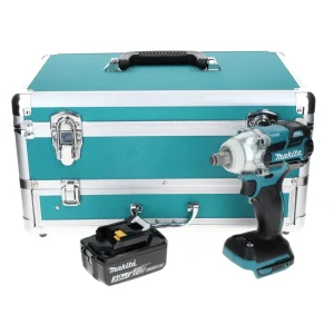 Makita DTW 285 F1TX llave de impacto baterí 18 V 280 Nm 1/2" sin escobillas + 1x baterí 3,0 Ah + juego de brocas de 70 pie...
