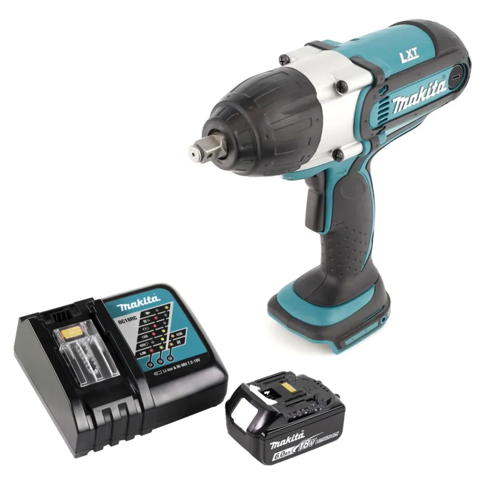 Makita DTW 450 RG1 Atornillador de impacto inalámbrico 18 V 440 Nm 1/2" + 1x baterí 6,0 Ah + cargador