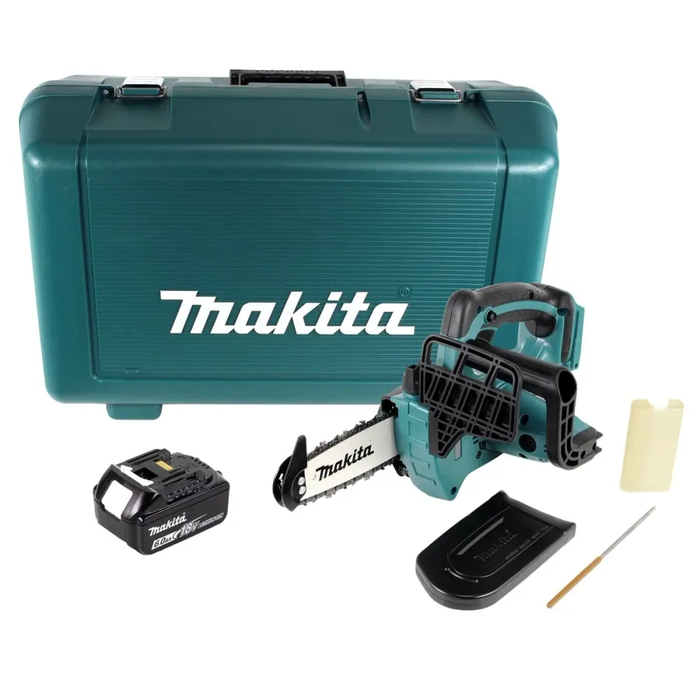 Makita DUC 122 G1E Motosierra sin cable 18V 1/4" 115mm + 1x baterí 6,0Ah + maletín - sin cargador