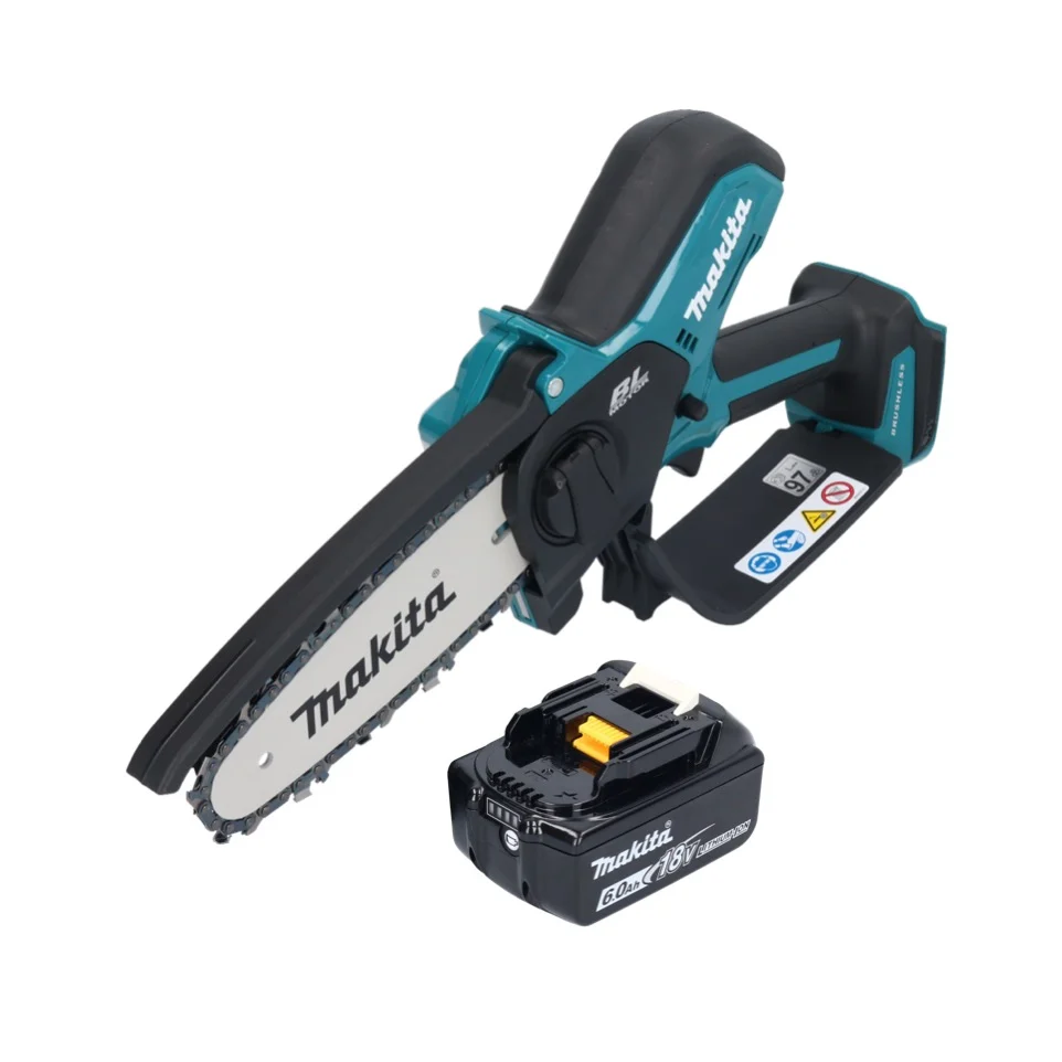 Makita DUC 150 G Motosierra sin cable 18 V 15 cm sin escobillas + 1x baterí 6,0 Ah - sin cargador