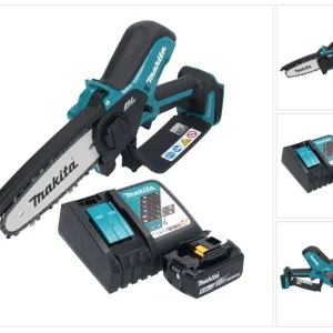 Makita DUC 150 RT motosierra sin cable 18 V 15 cm sin escobillas + 1x baterí 5,0 Ah + cargador
